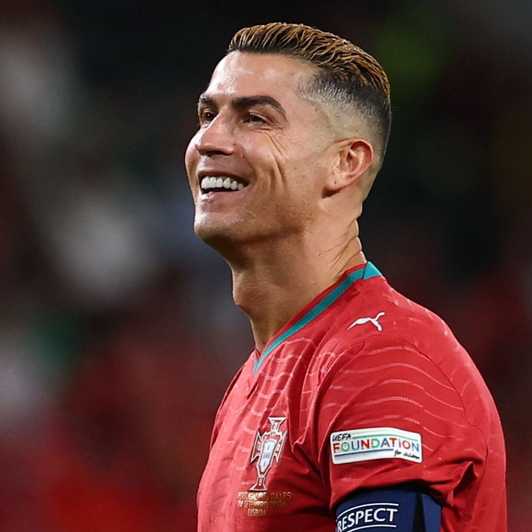 Cristiano Ronaldo durante un partido con Portugal